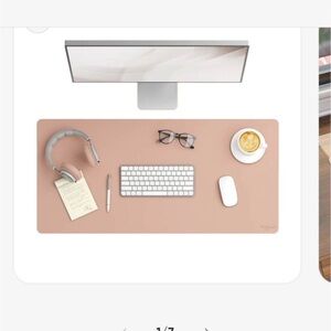 Desk Mat in Blush Pink for Home Office NWT
